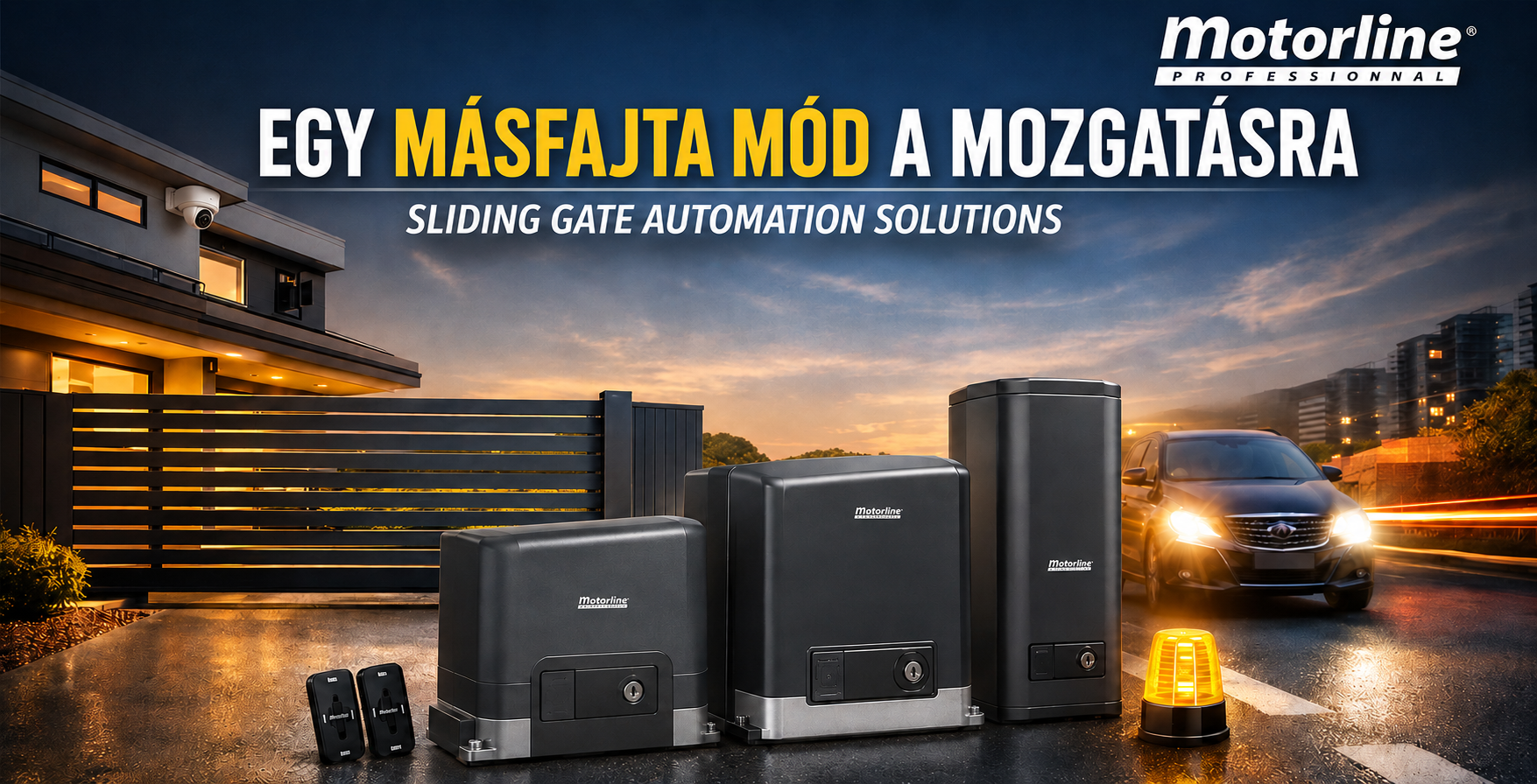 Motorline Professional kapunyitó automatizálási megoldások